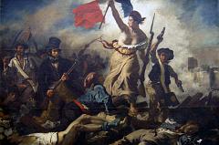 Paris Louvre Painting 1830 Eugene Delacroix - Liberty Leading the People 